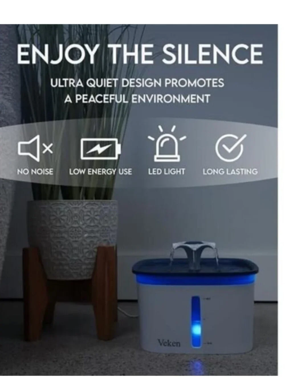 Veken Pet Water Fountain